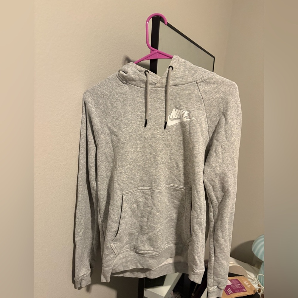 Nike Gray Athletic Sweatshirt with Hood